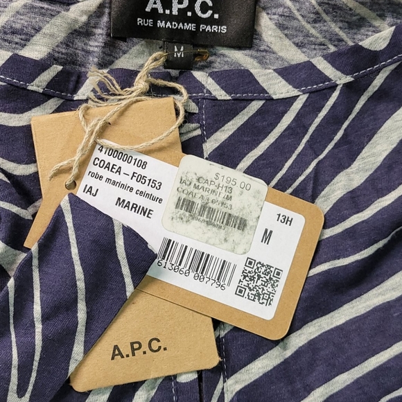 A.P.C. Long Sleeve Animal Print Fitted Dre… - Picture 8 of 11